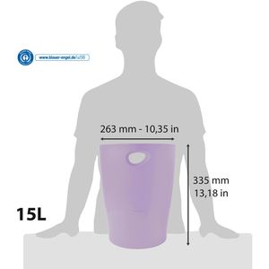 Produktbild für Papierkorb Exacompta 45364D, ECOBIN Aquarel, malve