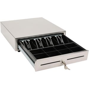 Produktbild für Kassenschublade Olympia LD 410S Edelstahl, 41,5 x 41 cm