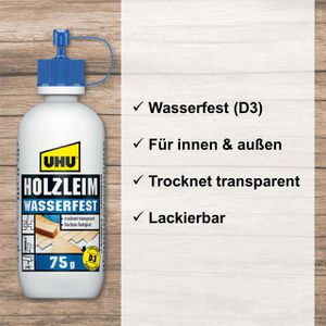 Produktbild für Holzleim UHU 48510, D3, 75g