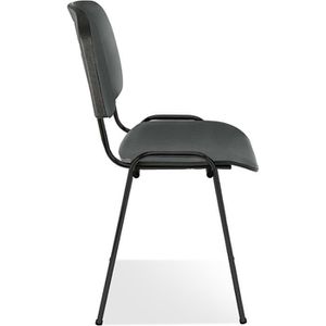 Produktbild für Besucherstuhl Nowy-Styl Iso black, stapelbar