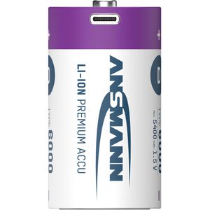 Produktbild für Akku Ansmann 1314-0005, 1,5 V, 5400 mAh