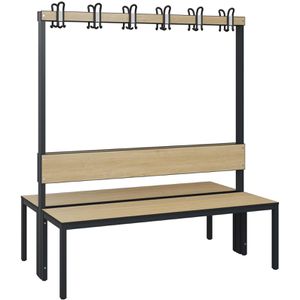 Umkleidebank CP-Möbel 8061-200, Sitzfläche Holz, 150 cm