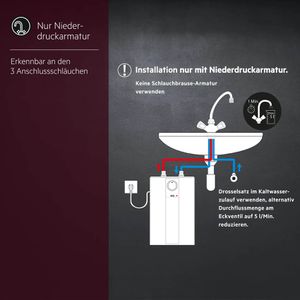 Produktbild für Warmwasserspeicher AEG Kleinspeicher HUZ 5 Basis, 5 Liter