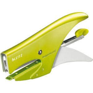 Produktbild für Heftzange Leitz 55311154, WOW, aus Metall, grün metallic