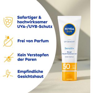 Produktbild für Sonnencreme Nivea Sun UV Gesicht Sensitiv