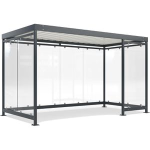 Personenunterstand WSM Köln K4 b/c, anthrazit, aus Metall