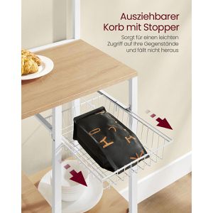 Produktbild für Küchenregal Vasagle KKS026Y09, goldeiche