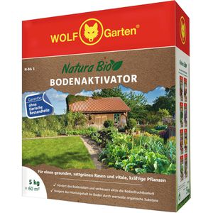 Wolf-Garten Dünger N-BA 5 Natura Bio Bodenaktivator, Sofortwirkung, 5 kg für 60 m²