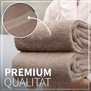 Produktbild für Handtuch NatureMark Premium, sand-beige, 70 x 140 cm