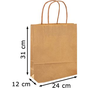 Produktbild für Papiertüten Folia 22410, braun