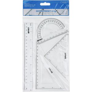 Produktbild für Geometrie-Set Spirit TTS 402627, 4-teilig