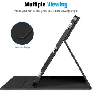 Produktbild für Tablet-Hülle Fintie Multi-Winkel Folio, schwarz