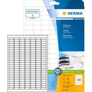 Universaletiketten Herma 4333 Premium, weiß