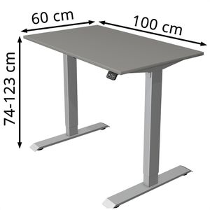 Produktbild für Schreibtisch Kerkmann Move 1, graphit / silber