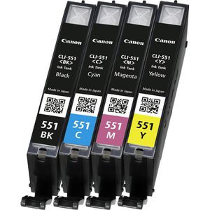 Produktbild für Tinte Canon CLI-551 BK, C, M, Y