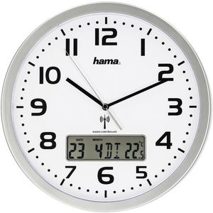 Hama PG-220 Wanduhr lautlos schwarz Quarz 22 cm – Böttcher AG