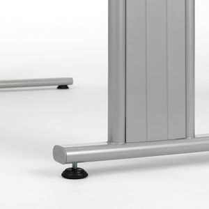 Produktbild für Schreibtisch Geramöbel Flex S-618316-LS, lichtgrau / silber
