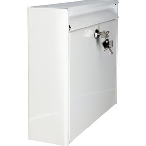 Produktbild für Briefkasten Burg-Wächter Potsdam 877 W, weiß, aus Stahl