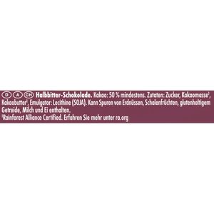 Produktbild für Tafelschokolade Ritter-Sport Halbbitter