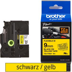 Schriftband Brother TZe-FX621, 9 mm