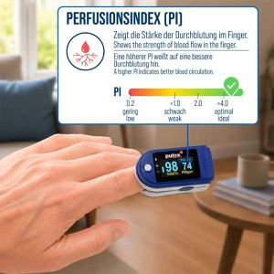 Produktbild für Pulsoximeter Pulox PO 200A Solo, mit Batterie, Fingerclip