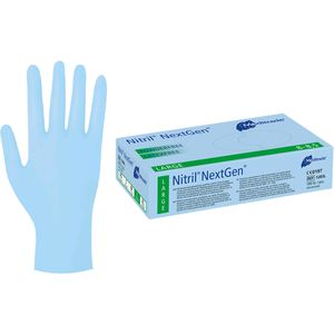 Produktbild für Einmalhandschuhe Meditrade Nitril NextGen, blau, 100 Stück