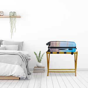 Produktbild für Kofferständer Relaxdays 10024306, braun, aus Holz