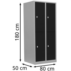Produktbild für Spind Lüllmann 523228, anthrazit