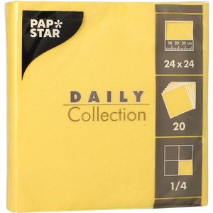 Servietten Papstar 89590, Daily Collection, gelb