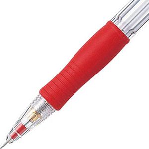 Produktbild für Druckbleistift Pilot Super Grip, rot-transparent, Kunststoff