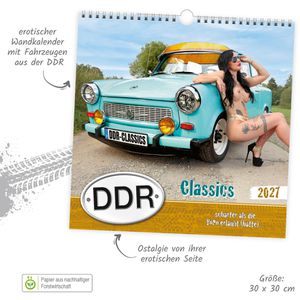 Produktbild für Erotikkalender Trötsch 2027509, DDR-Classics, Jahr 2027