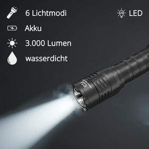 Produktbild für Taschenlampe Nitecore P23i, LED, aufladbar