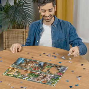 Produktbild für Puzzle Ravensburger 12000205, Katzen im Regal