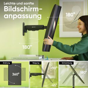 Produktbild für TV-Wandhalterung Onkron G120-B, bis 8 kg