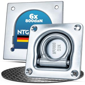 Zurrösen NTG für Transporter und Anhänger mit Gegenplatte