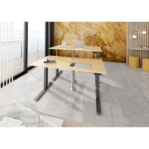 Produktbild für Schreibtisch Hammerbacher XDKB 16, ahorn / graphit