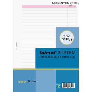 Produktbild für Ersatzeinlagen Bind B2542, Notizen, liniert, A5