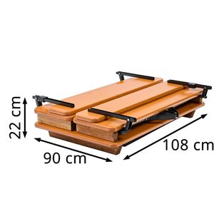 Produktbild für Bierzeltgarnitur RUKU1952 205467 Kiefer / schwarz