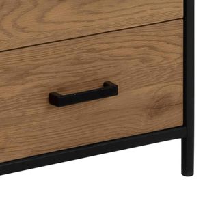 Produktbild für Bücherregal AC-Design Seaford, schwarz / wildeiche