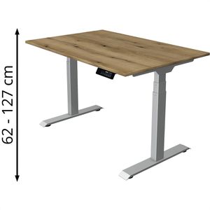 Produktbild für Schreibtisch Kerkmann Move 1 stable, asteiche / silber
