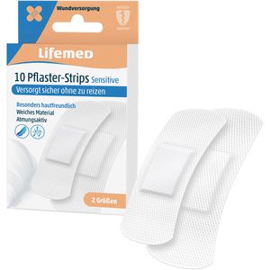 Produktbild für Pflaster Lifemed Sensitive, 10 Strips
