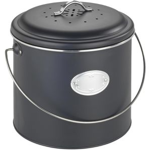 Produktbild für Mülleimer Wenko Nero L Komposteimer, schwarz