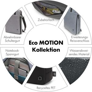 Produktbild für Laptoptasche Dicota Eco Slim Motion, denim blau