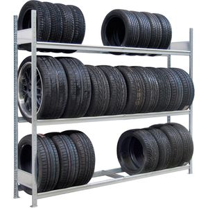 Produktbild für Reifenregal Schulte 20950, silber, für 24 Reifen