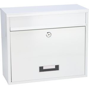 Briefkasten BASI BK 900, weiß, aus Stahl