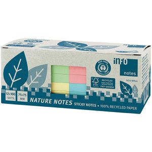 Produktbild für Haftnotizen Info Nature Notes, 5654-88box, pastell