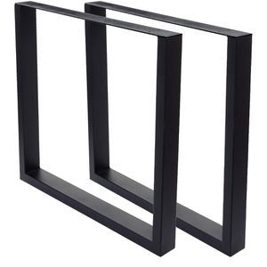 Produktbild für Tischbein Mendler HWC-H33, schwarz aus Metall