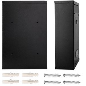 Produktbild für Briefkasten Monzana 105260, schwarz, aus Stahl