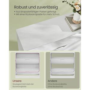 Produktbild für Schuhschrank Vasagle LBC048W01, weiß