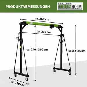 Produktbild für Werkstattkran Trutzholm 42069, Portalkran mit Laufkatze
